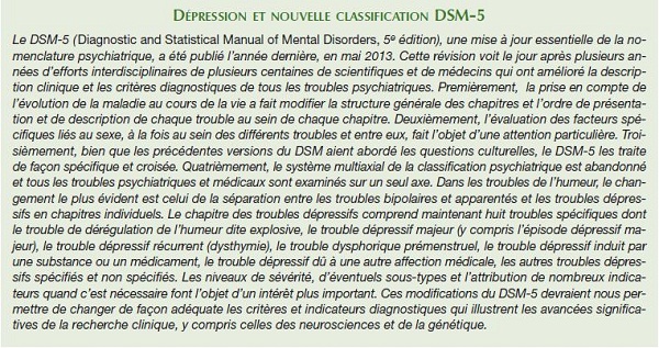 Depression Et Nouvelle Classification DSM-5